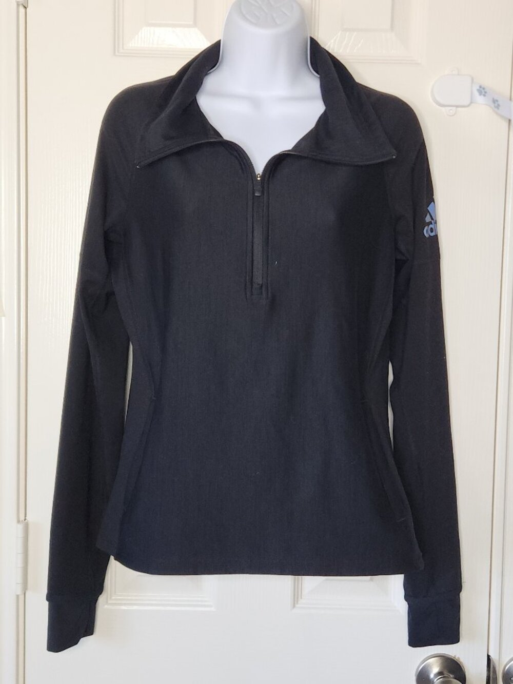 ADIDAS Climalite Quarter Zip Jacket in Black